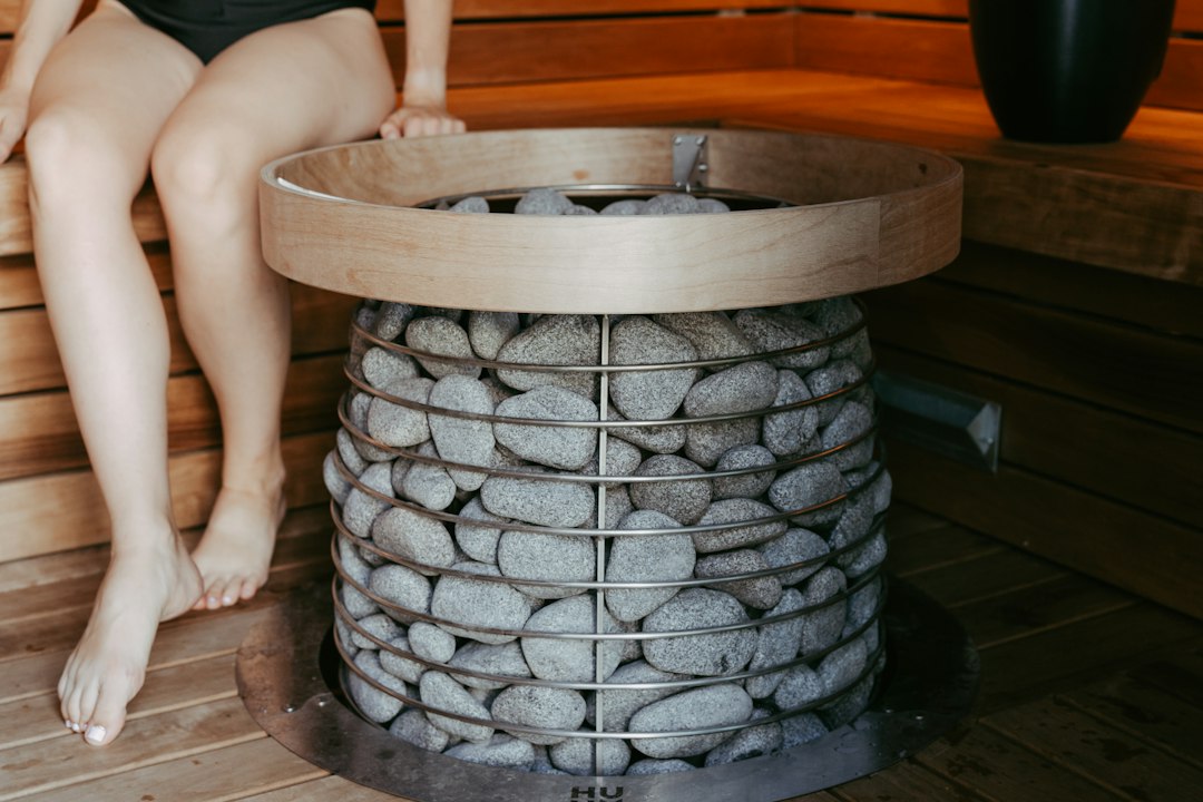 A woman receiving a relaxing skin treatment